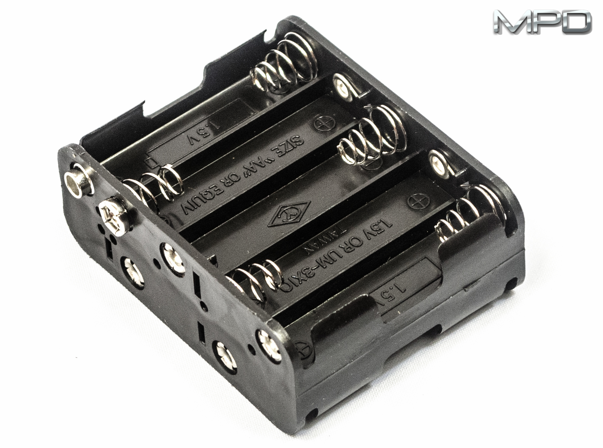 1 Grade to 12 Grade Velleman BH342B Battery Holder for 4 x AA-Cell with Snap Terminals 
